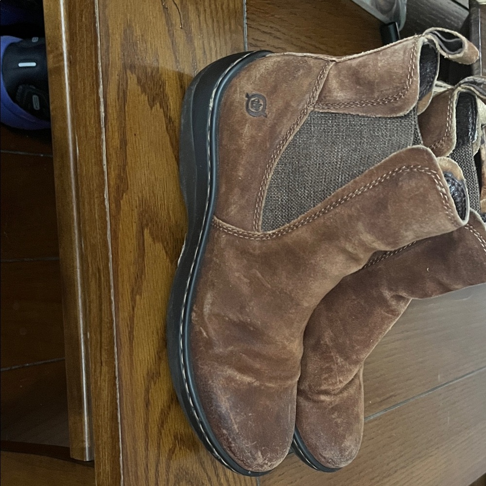 Born Brown Suede Ankle Boots